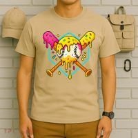 Baseball Drip For Home Plate Ice Cream Drip Sport T-Shirt thumb 6