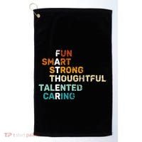 Best Dad From Daughter Funny Fathers Day Birthday From Son Golf Towel thumb 0