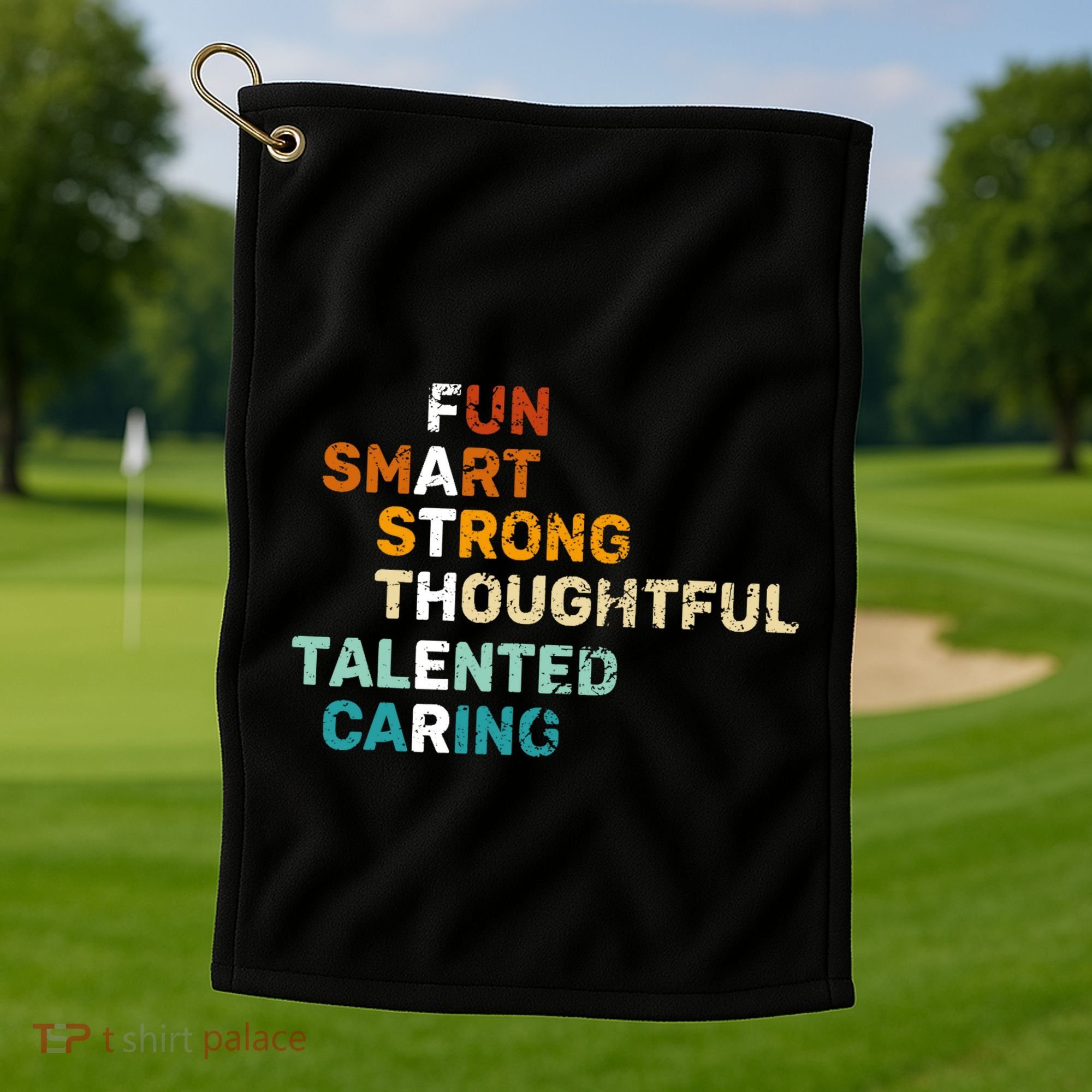 Best Dad From Daughter Funny Fathers Day Birthday From Son Golf Towel