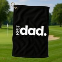 Best Dad Family Matching  Golf Towel thumb 1
