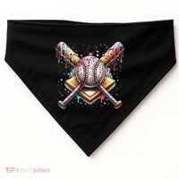 Baseball Drip For Ice Cream With Sprinkles Drip USA-Made Doggie Bandana thumb 0
