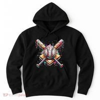 Baseball Drip For Ice Cream With Sprinkles Drip Hoodie thumb 0