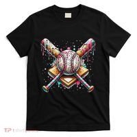 Baseball Drip For Ice Cream With Sprinkles Drip T-Shirt thumb 0