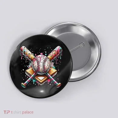 Baseball Drip For Ice Cream With Sprinkles Drip Button