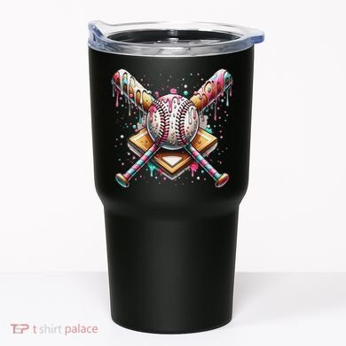 Baseball Drip For Ice Cream With Sprinkles Drip Tumbler
