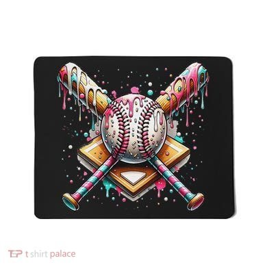 Baseball Drip For Ice Cream With Sprinkles Drip Mousepad