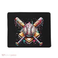 Baseball Drip For Ice Cream With Sprinkles Drip Mousepad thumb 0