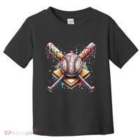 Baseball Drip For Ice Cream With Sprinkles Drip Toddler T-Shirt thumb 0