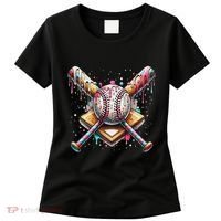 Baseball Drip For Ice Cream With Sprinkles Drip Women's T-Shirt thumb 0