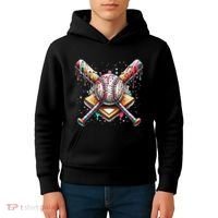 Baseball Drip For Ice Cream With Sprinkles Drip Kids Hoodie thumb 4