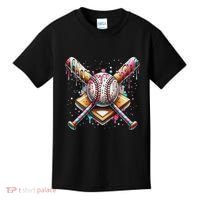 Baseball Drip For Ice Cream With Sprinkles Drip Kids T-Shirt thumb 0