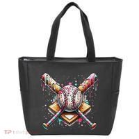 Baseball Drip For Ice Cream With Sprinkles Drip Tote Bag thumb 0