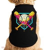 Baseball Drip For Home Plate Ice Cream Drip Sport Doggie Tank thumb 0