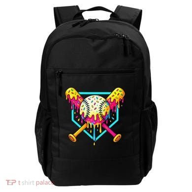 Baseball Drip For Home Plate Ice Cream Drip Sport Backpack