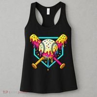 Baseball Drip For Home Plate Ice Cream Drip Sport Women's Tank Top thumb 3