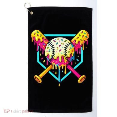 Baseball Drip For Home Plate Ice Cream Drip Sport Golf Towel