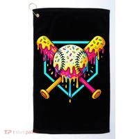 Baseball Drip For Home Plate Ice Cream Drip Sport Golf Towel thumb 0