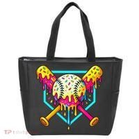 Baseball Drip For Home Plate Ice Cream Drip Sport Tote Bag thumb 0