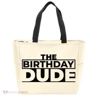 Birthday Dude Graphic Novelty Tote Bag