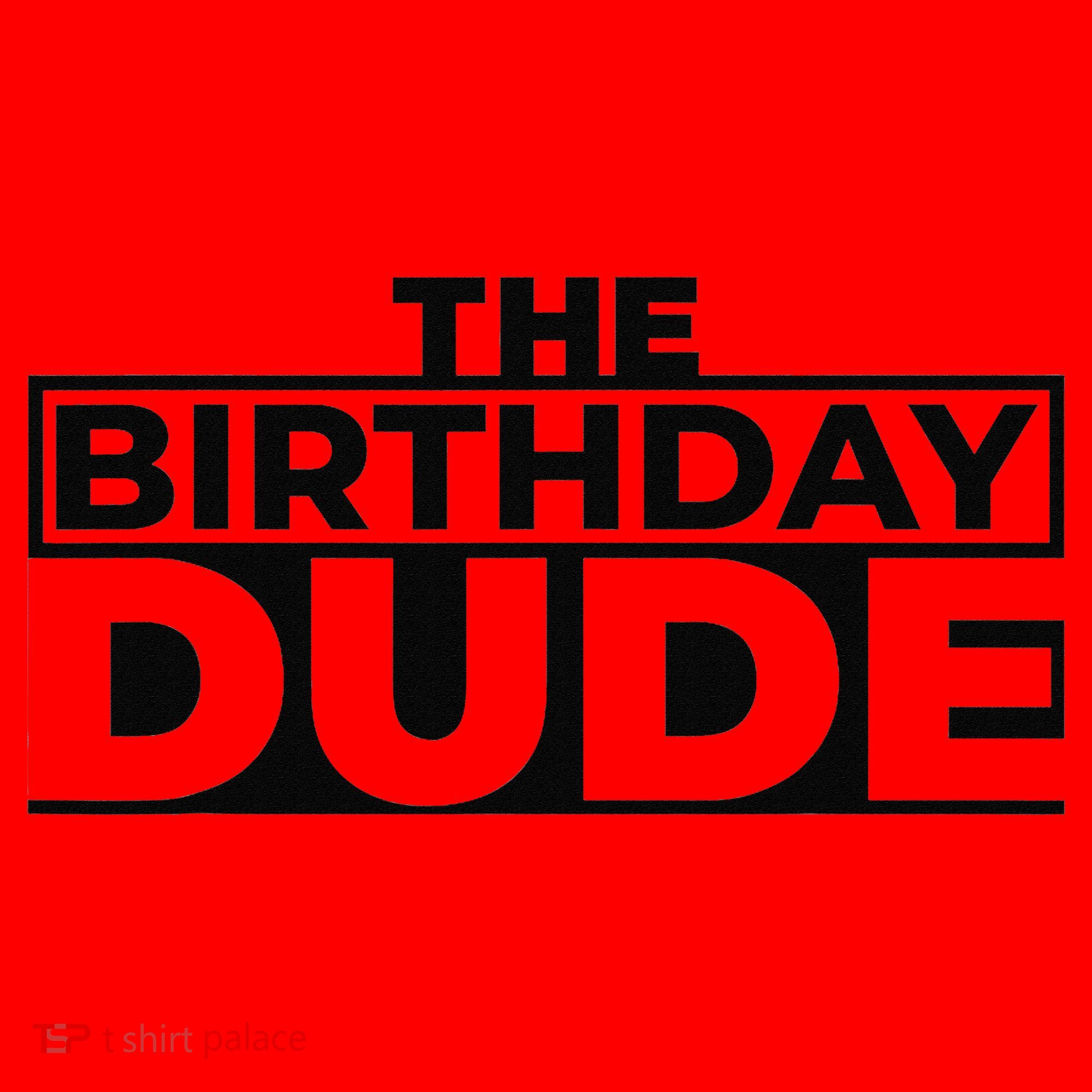 Birthday Dude Graphic Novelty Santa Hat