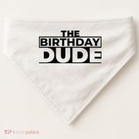 Birthday Dude Graphic Novelty USA-Made Doggie Bandana thumb 0