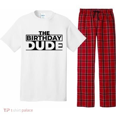 Birthday Dude Graphic Novelty Pajama Set