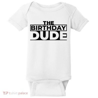 Birthday Dude Graphic Novelty Baby Bodysuit