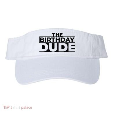 Birthday Dude Graphic Novelty Visor