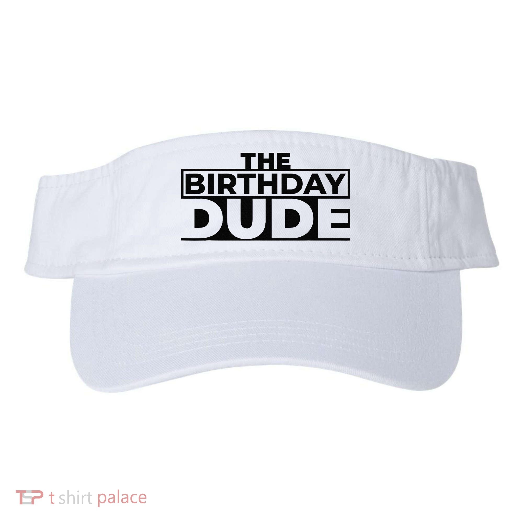 Birthday Dude Graphic Novelty Visor