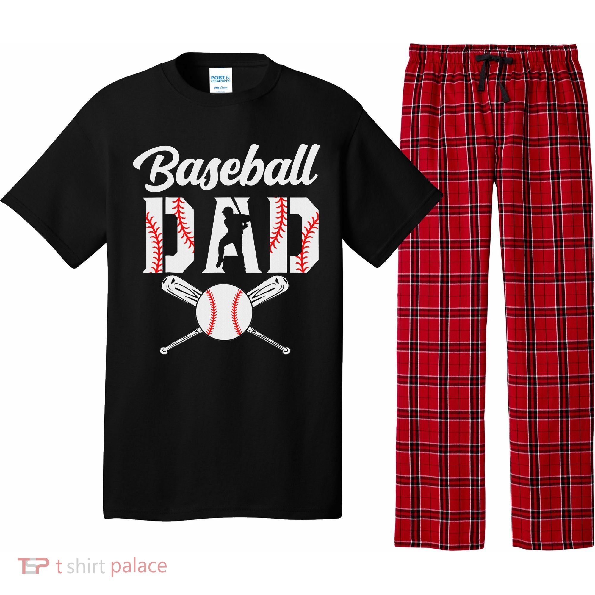 Baseball Dad Gifts Baseball Sport Lovers For Father's Day Pajama Set