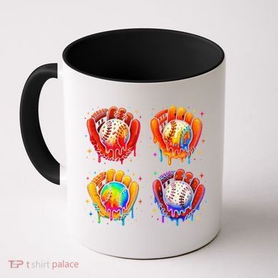 Baseball Drip Gloves Sweet Ice Cream Sprinkles Coffee Mug