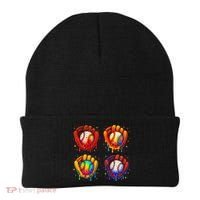 Baseball Drip Gloves Sweet Ice Cream Sprinkles Beanie thumb 0