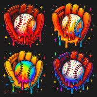Baseball Drip Gloves Sweet Ice Cream Sprinkles Women's Hoodie thumb 2