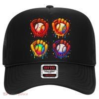 Baseball Drip Gloves Sweet Ice Cream Sprinkles Hat thumb 0