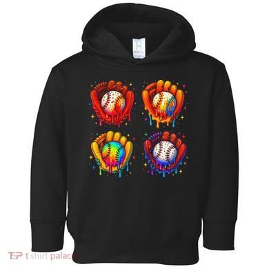 Baseball Drip Gloves Sweet Ice Cream Sprinkles Toddler Hoodie