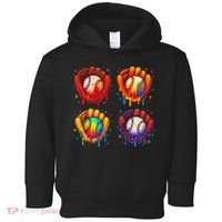 Baseball Drip Gloves Sweet Ice Cream Sprinkles Toddler Hoodie thumb 0