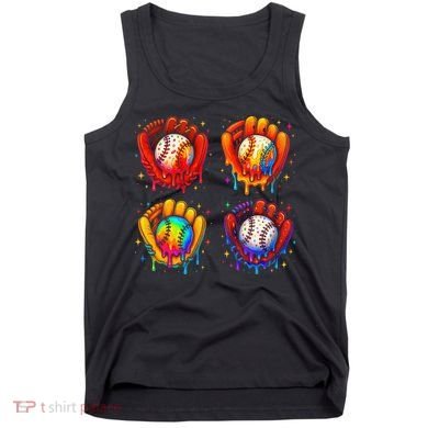 Baseball Drip Gloves Sweet Ice Cream Sprinkles Tank Top