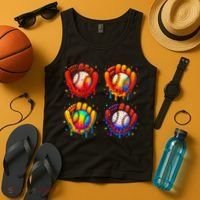 Baseball Drip Gloves Sweet Ice Cream Sprinkles Tank Top thumb 4