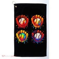 Baseball Drip Gloves Sweet Ice Cream Sprinkles Golf Towel thumb 0