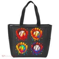 Baseball Drip Gloves Sweet Ice Cream Sprinkles Tote Bag thumb 0