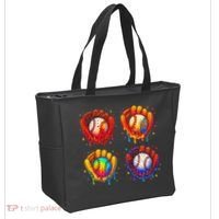 Baseball Drip Gloves Sweet Ice Cream Sprinkles Tote Bag thumb 2