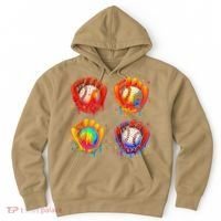 Baseball Drip Gloves Sweet Ice Cream Sprinkles Hoodie thumb 0