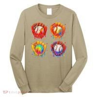 Baseball Drip Gloves Sweet Ice Cream Sprinkles Long Sleeve Shirt thumb 0