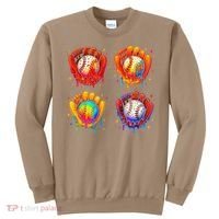 Baseball Drip Gloves Sweet Ice Cream Sprinkles Sweatshirt thumb 0