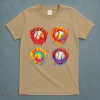 Baseball Drip Gloves Sweet Ice Cream Sprinkles T-Shirt thumb 5