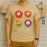 Baseball Drip Gloves Sweet Ice Cream Sprinkles T-Shirt thumb 6