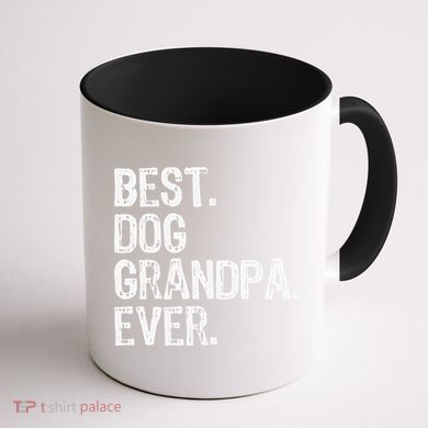 Best Dog Grandpa Ever Funny Cool Coffee Mug back