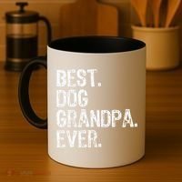 Best Dog Grandpa Ever Funny Cool Coffee Mug thumb 4