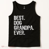 Best Dog Grandpa Ever Funny Cool Tank Top thumb 2