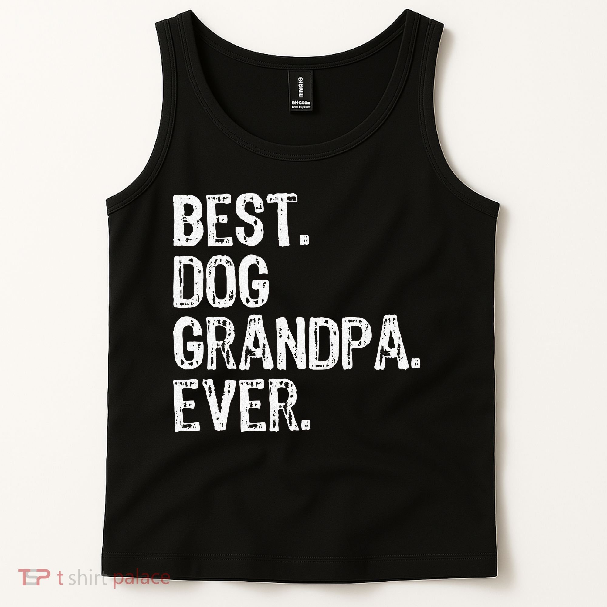 Best Dog Grandpa Ever Funny Cool Tank Top